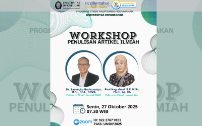 Workshop Penulisan Artikel Ilmiah Sukses Diselenggarakan oleh Program Studi Akuntansi Perpajakan Universitas Diponegoro